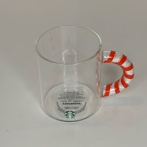 Starbucks 2020 candy cane glitter handle mug